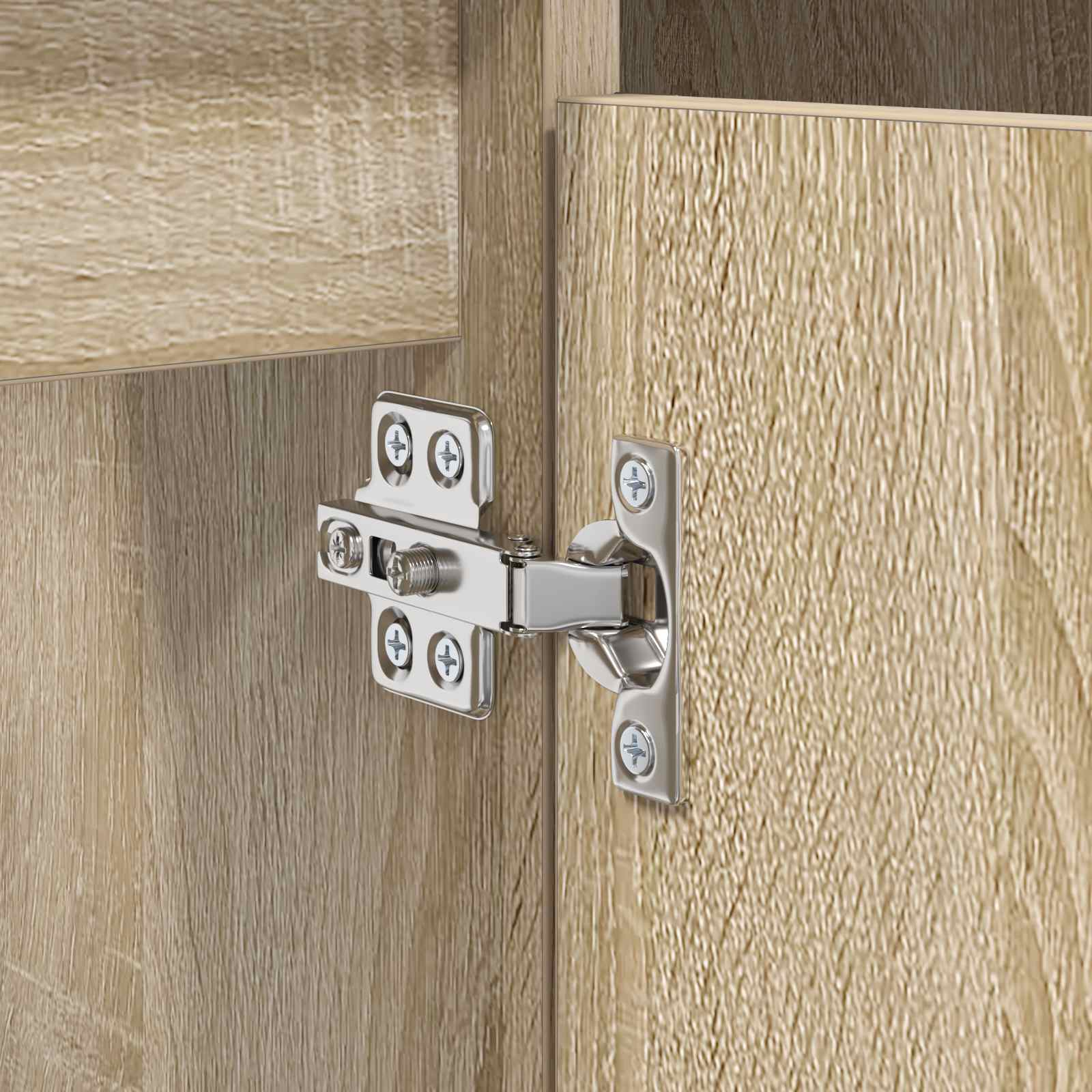 Waschbeckenunterschrank mit Regal Sonoma-Eiche 80 x 33 x 60 cm