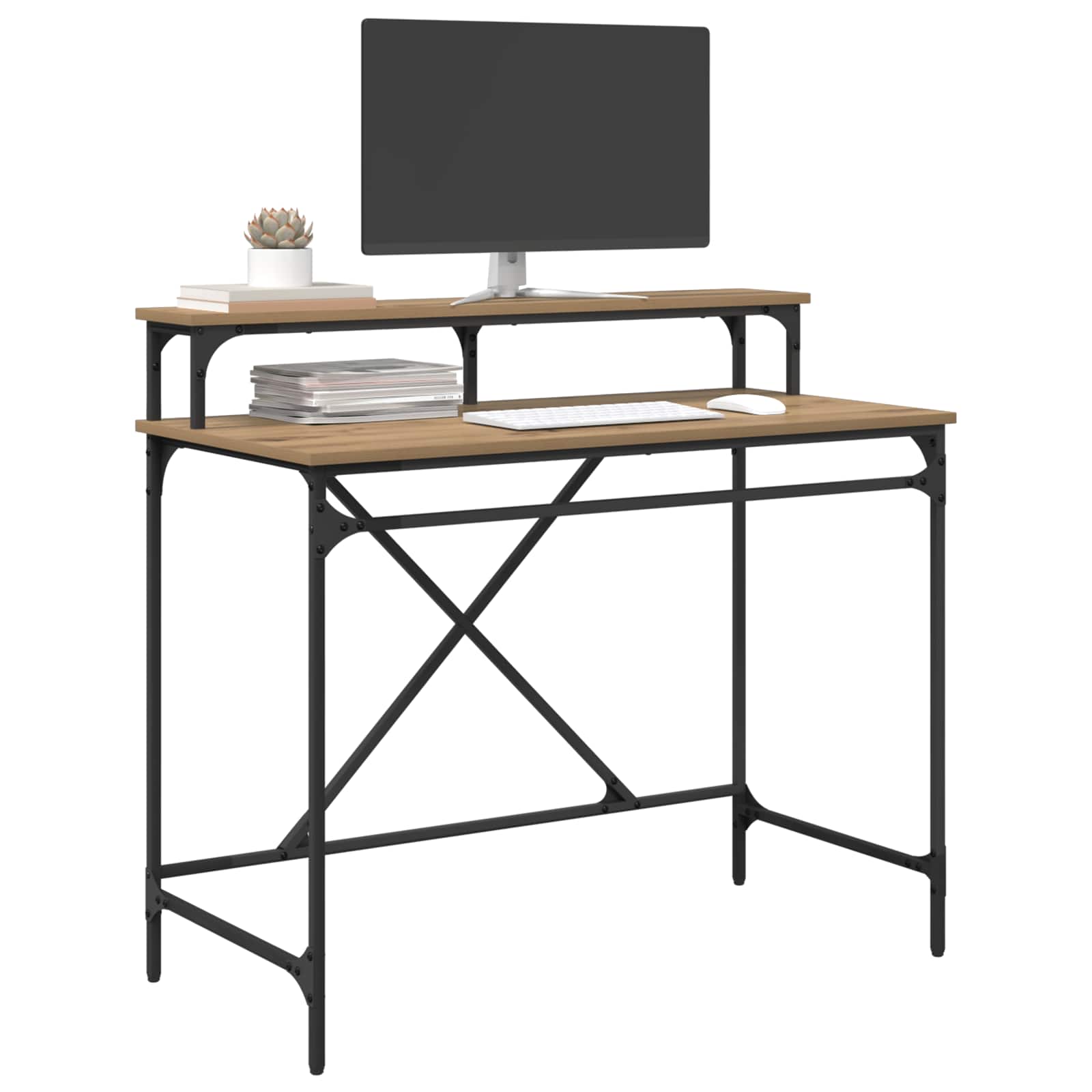 Schreibtisch Artisan-Eiche 100 x 50 x 90 cm Holzwerkstoff