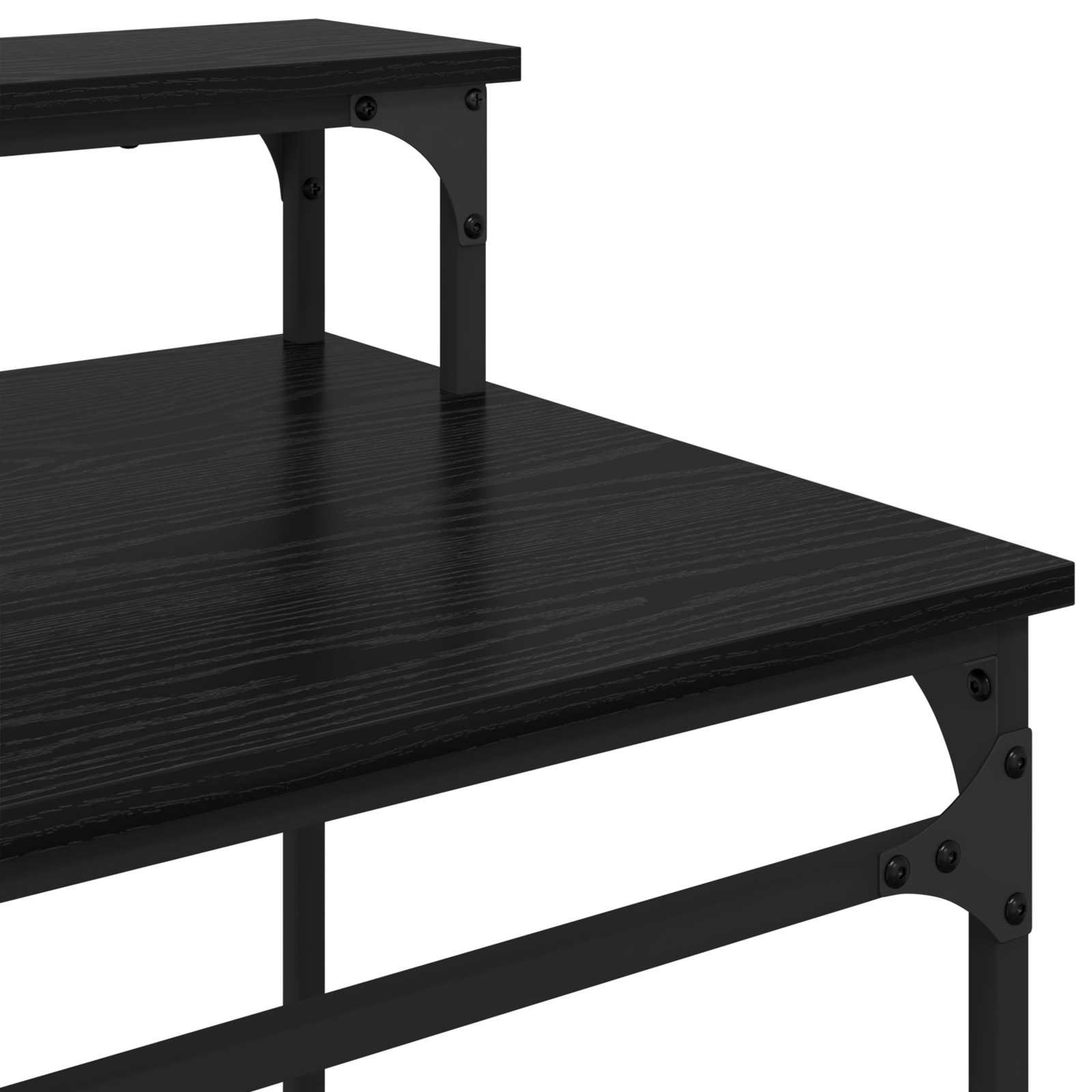 Schreibtisch Schwarz Eichen-Optik 100 x 50 x 90 cm