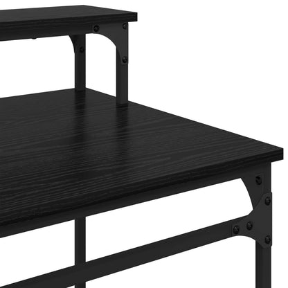 Schreibtisch Schwarz Eichen-Optik 80 x 50 x 90 cm Holzwerkstoff