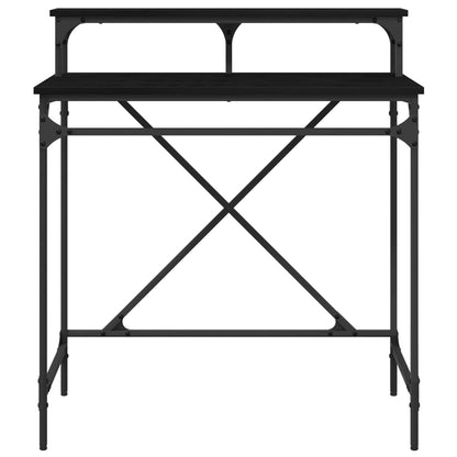 Schreibtisch Schwarz Eichen-Optik 80 x 50 x 90 cm Holzwerkstoff
