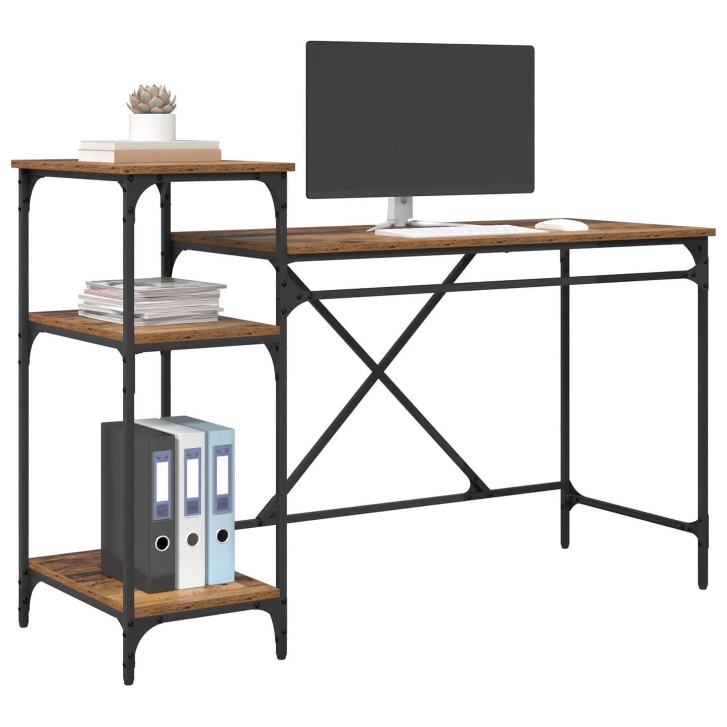Schreibtisch Altholz Holzwerkstoff 135 x 50 x 90 cm