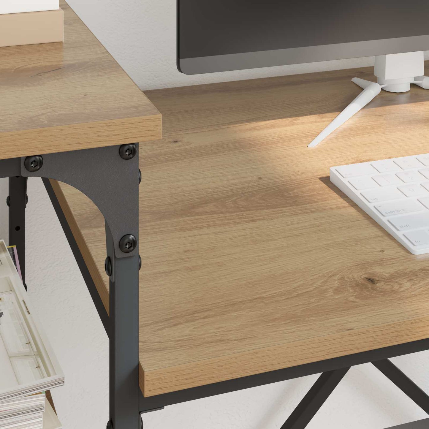Schreibtisch Artisan-Eiche Holzwerkstoff 135 x 50 x 90 cm