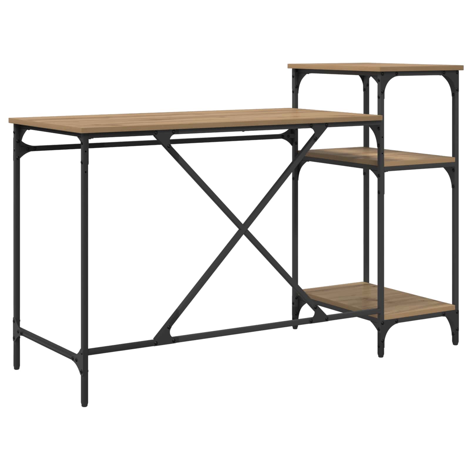 Schreibtisch Artisan-Eiche Holzwerkstoff 135 x 50 x 90 cm