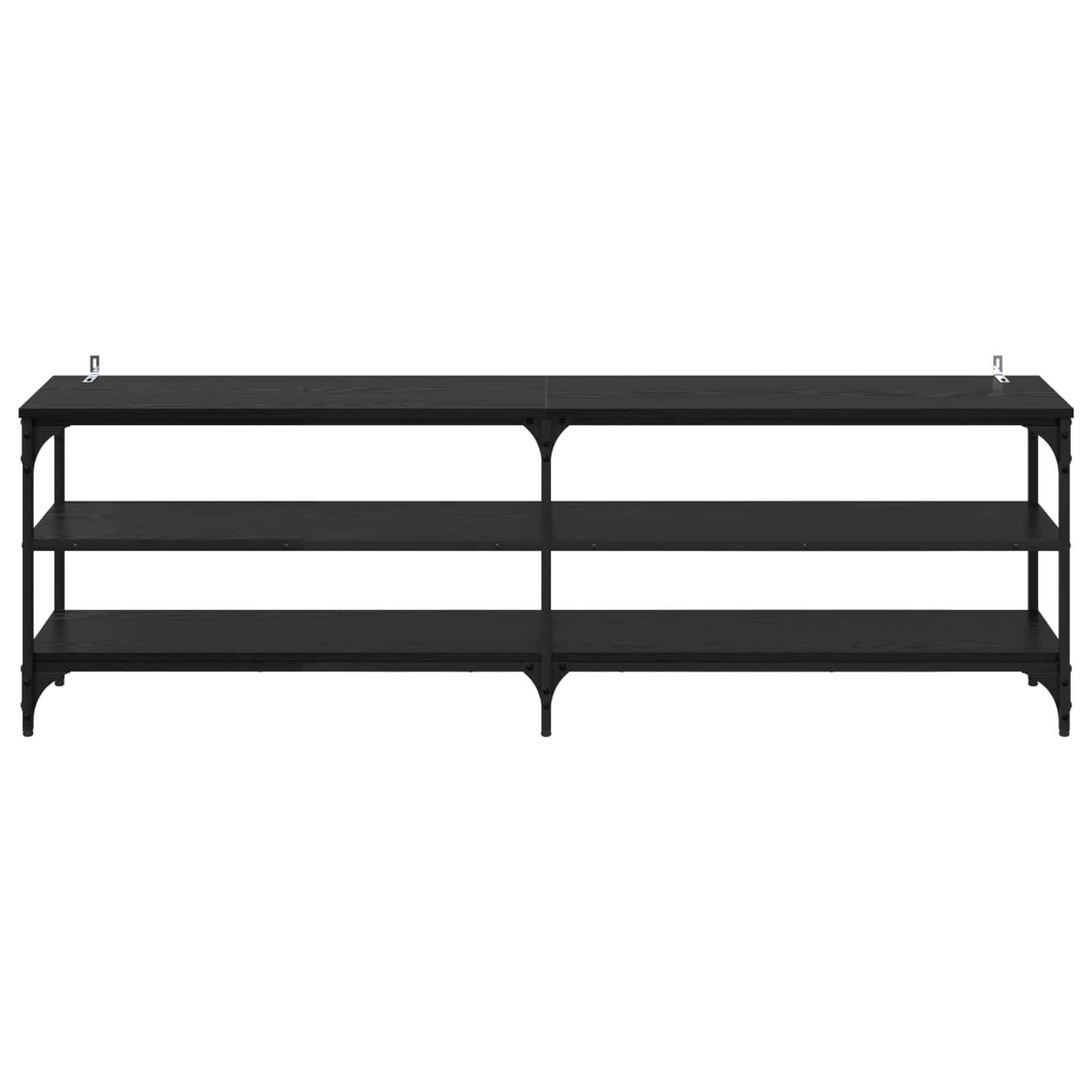 TV-Schränk 160 x 30 x 50 cm Schwarz Eichen-Optik