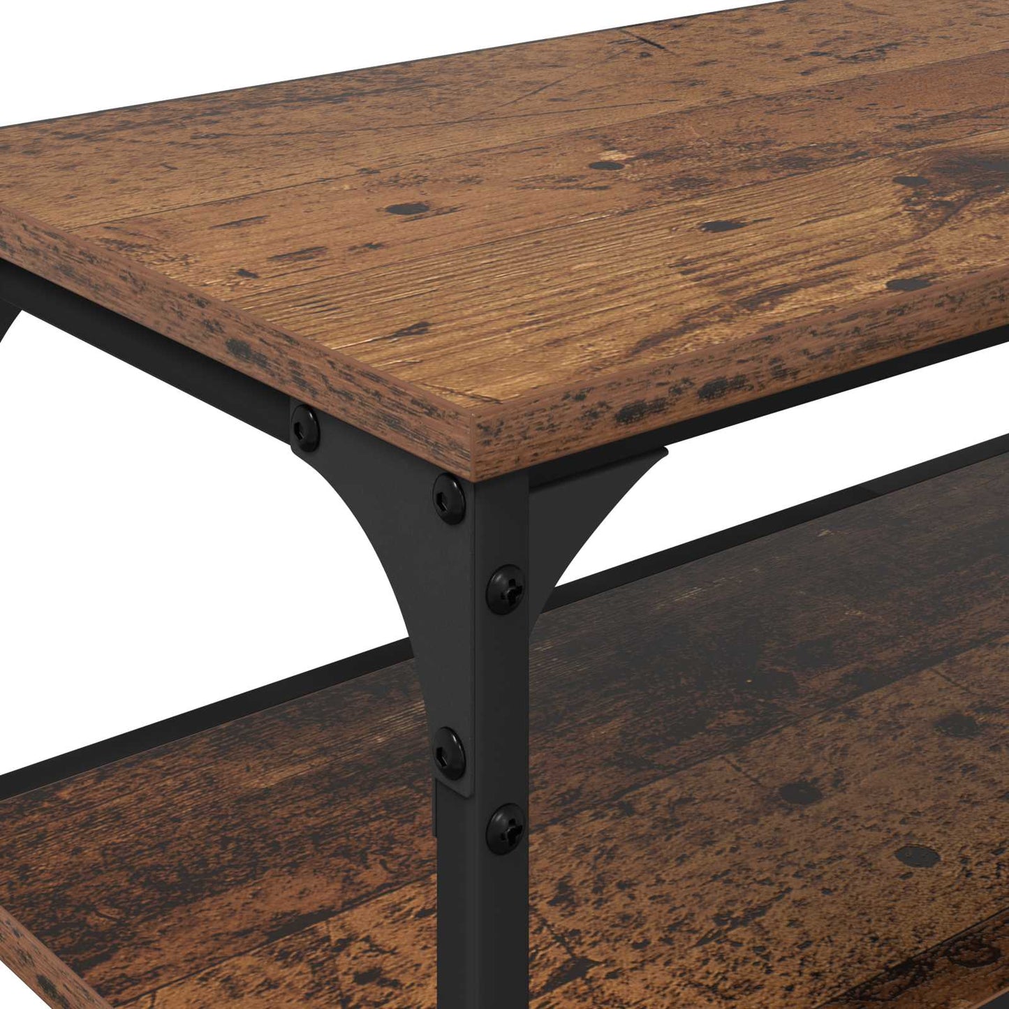 TV-Schränk 200 x 30 x 50 cm Altholz Verbundholz und Eisen