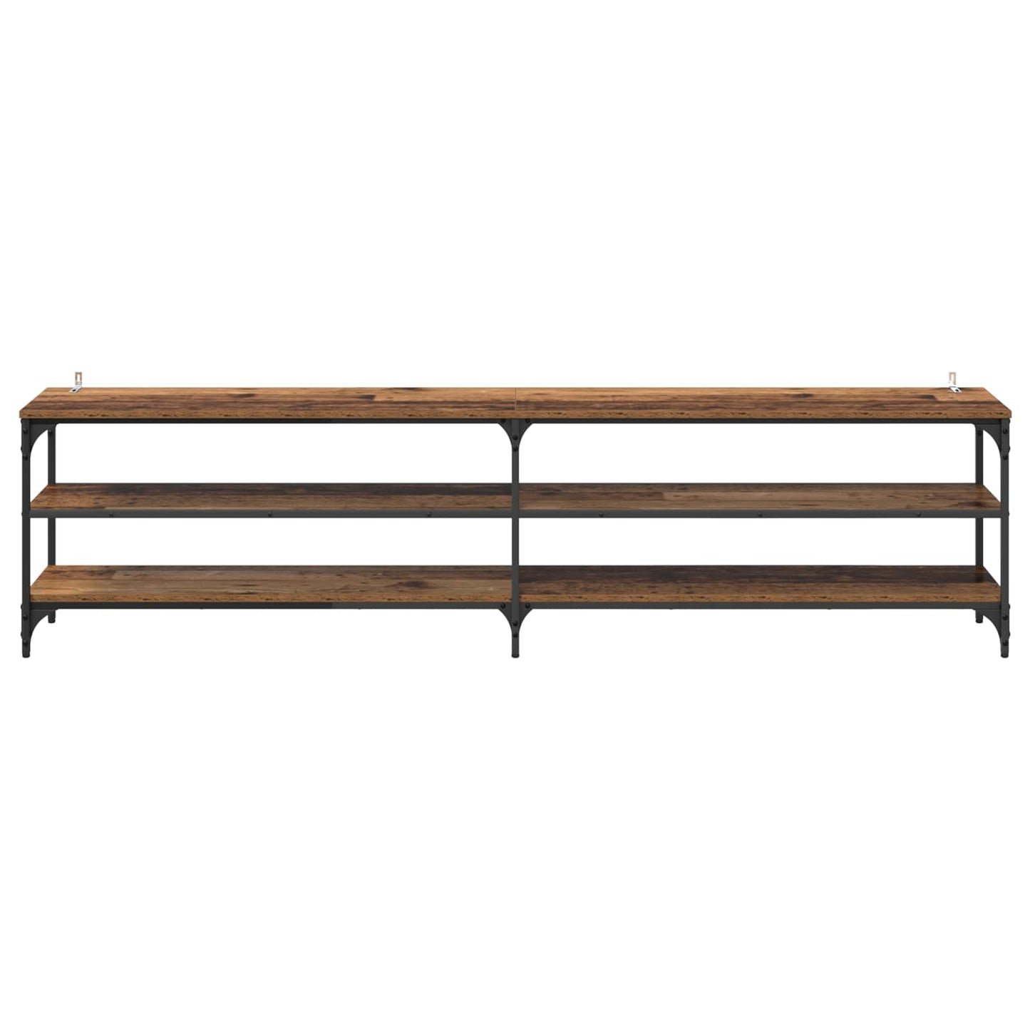 TV-Schränk 200 x 30 x 50 cm Altholz Verbundholz und Eisen