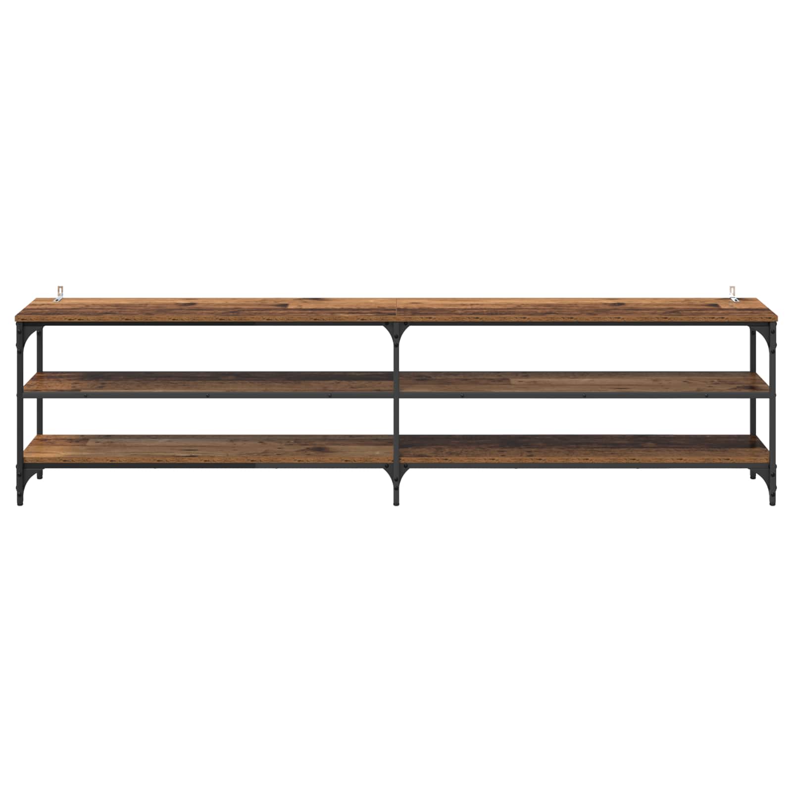 TV-Schränk 200 x 30 x 50 cm Altholz Verbundholz und Eisen