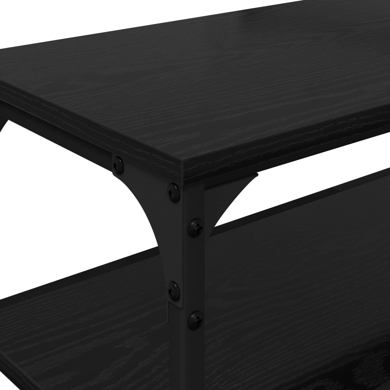 TV-Schränk 200 x 30 x 50 cm Schwarz Eichen-Optik