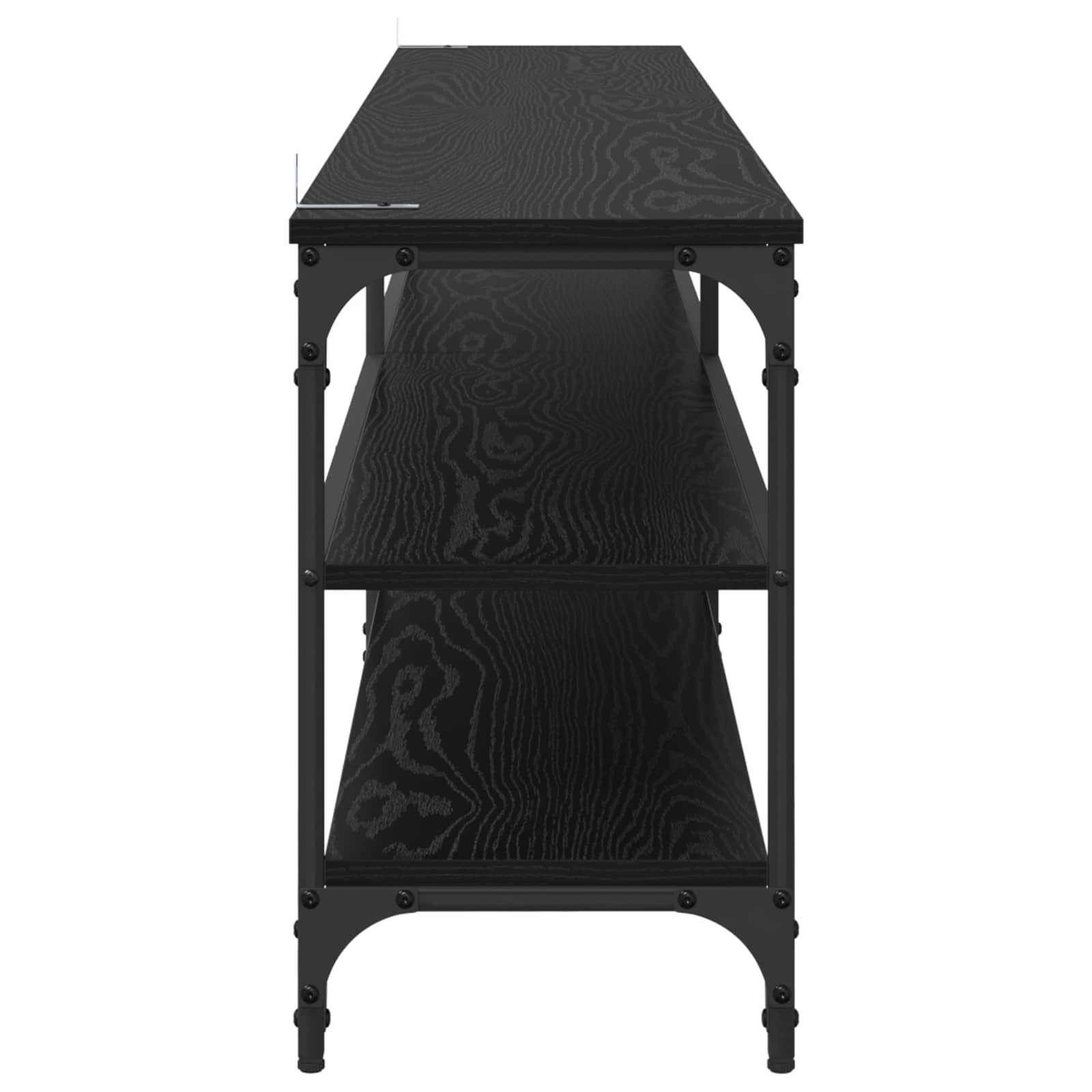 TV-Schränk 200 x 30 x 50 cm Schwarz Eichen-Optik