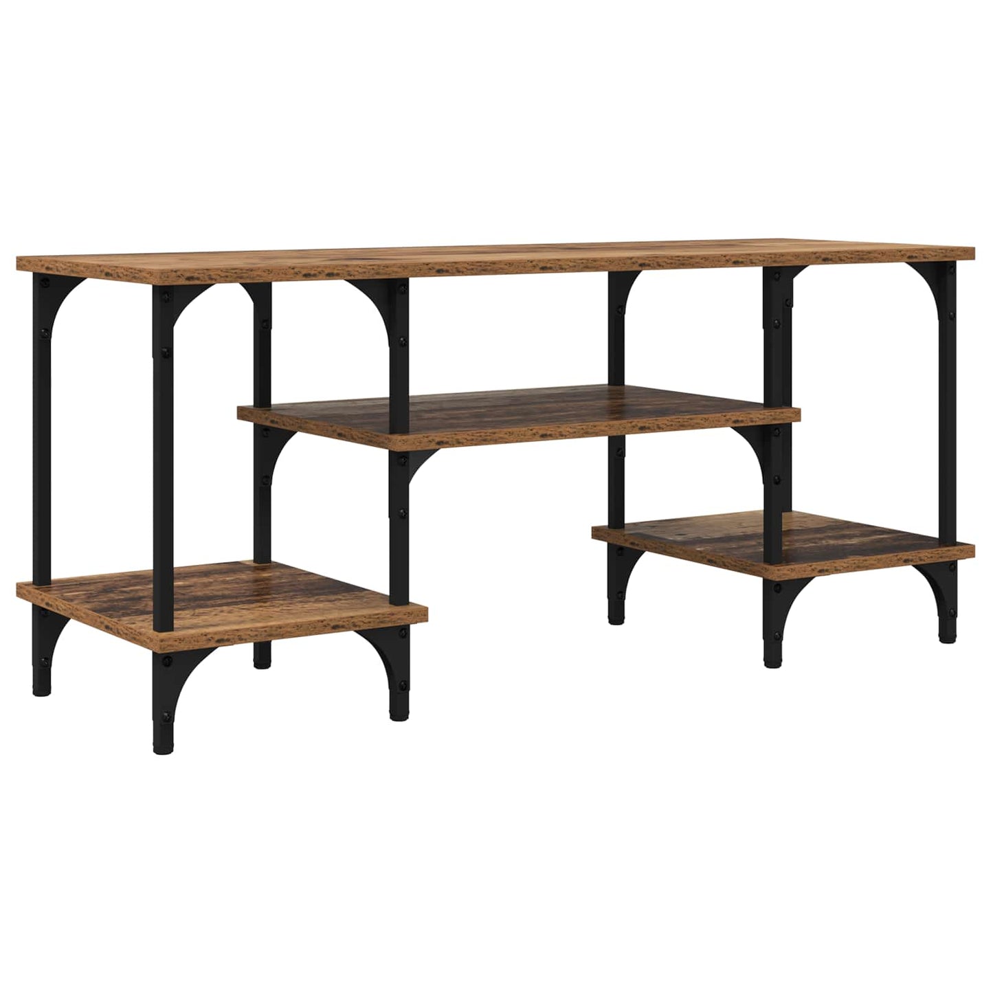 TV-Schränk Altholz 102 x 35 x 45,5 cm Verbundholz und Eisen