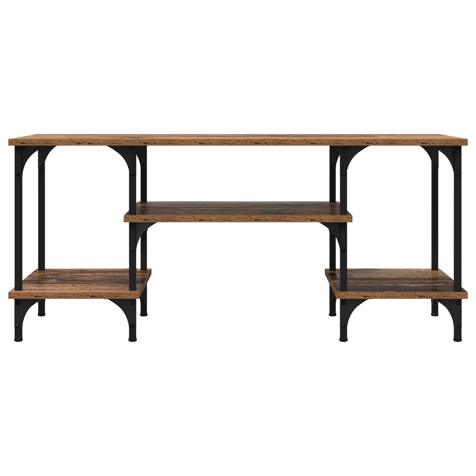 TV-Schränk Altholz 102 x 35 x 45,5 cm Verbundholz und Eisen