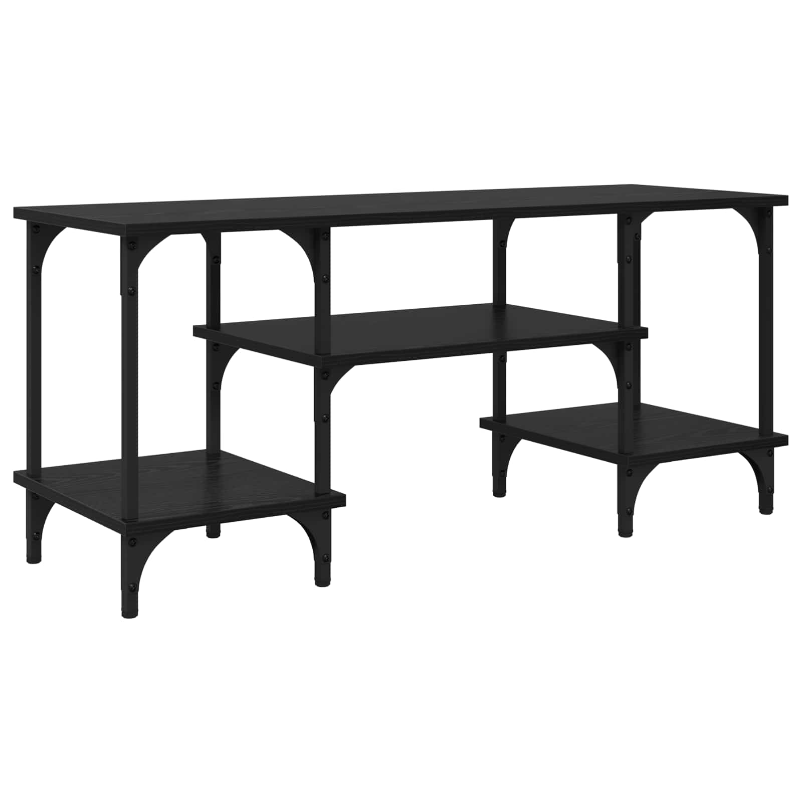 TV-Schränk Schwarz Eichen-Optik 102 x 35 x 45,5 cm