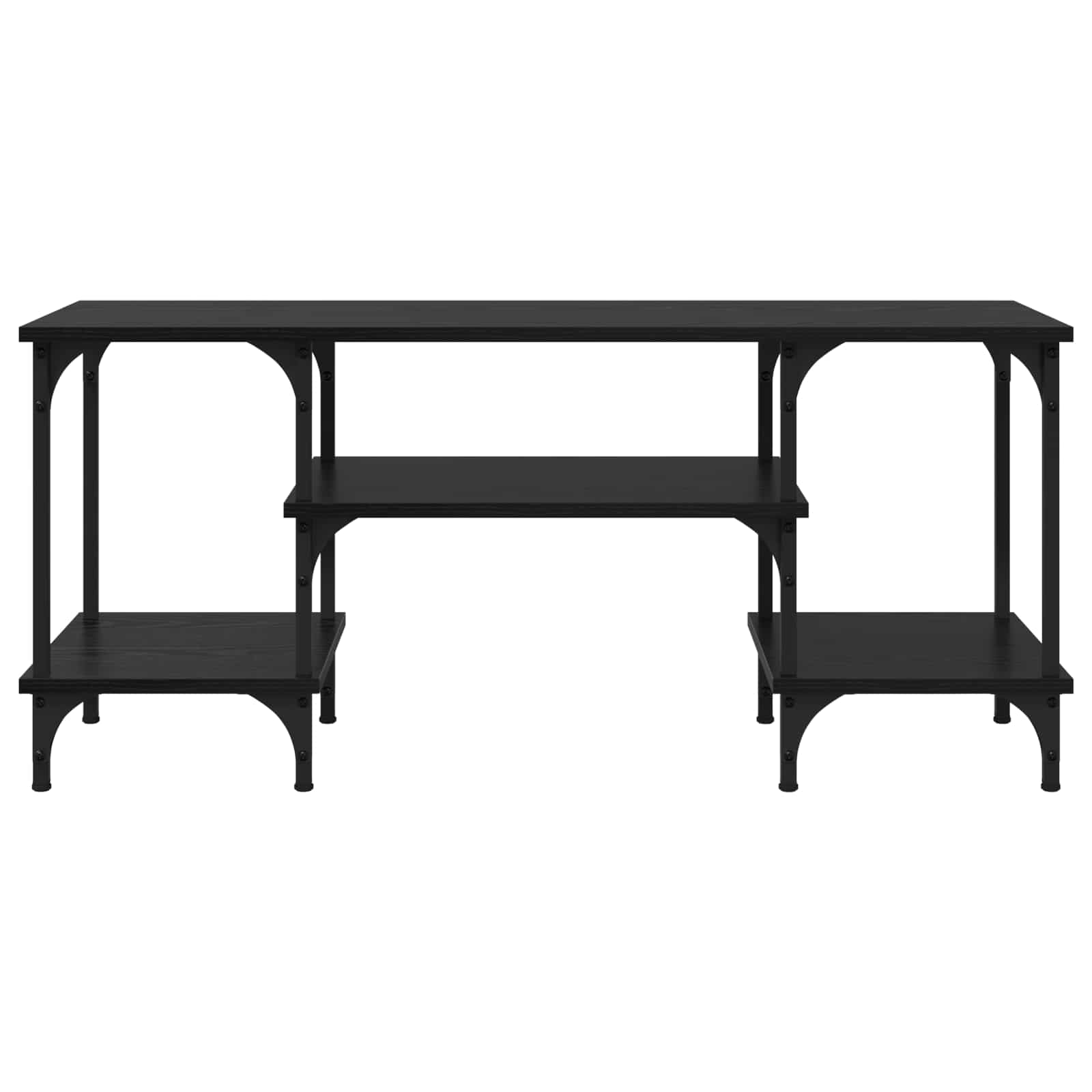 TV-Schränk Schwarz Eichen-Optik 102 x 35 x 45,5 cm