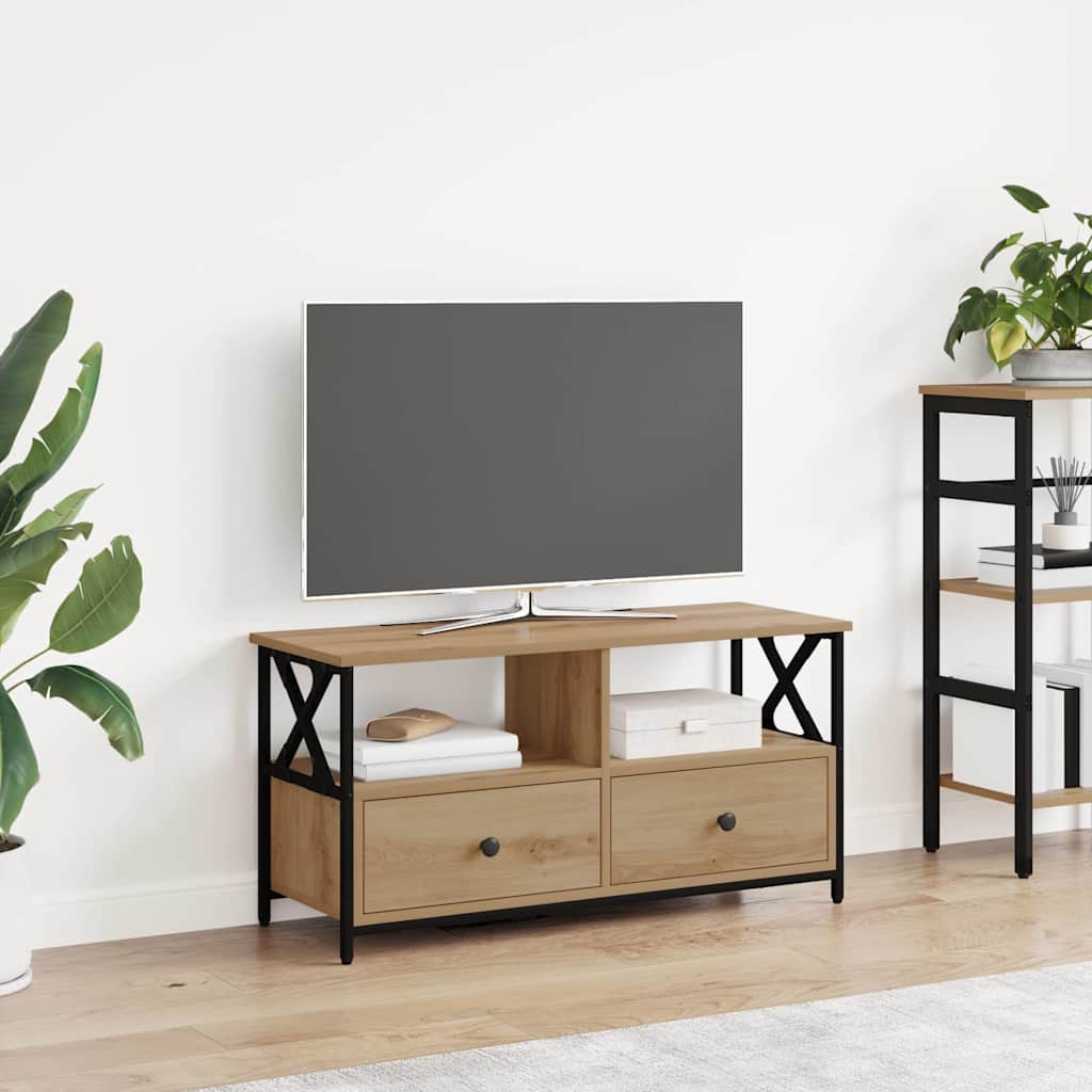 TV-Schränk 90 x 33 x 45 cm Artisan-Eiche