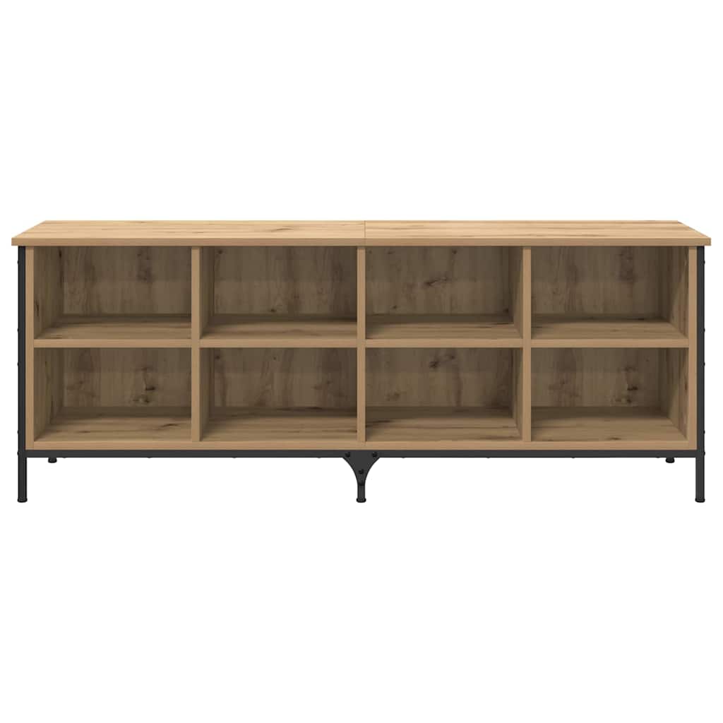 Schuhschrank mit Regal Artisan-Eiche 131 x 35 x 50 cm