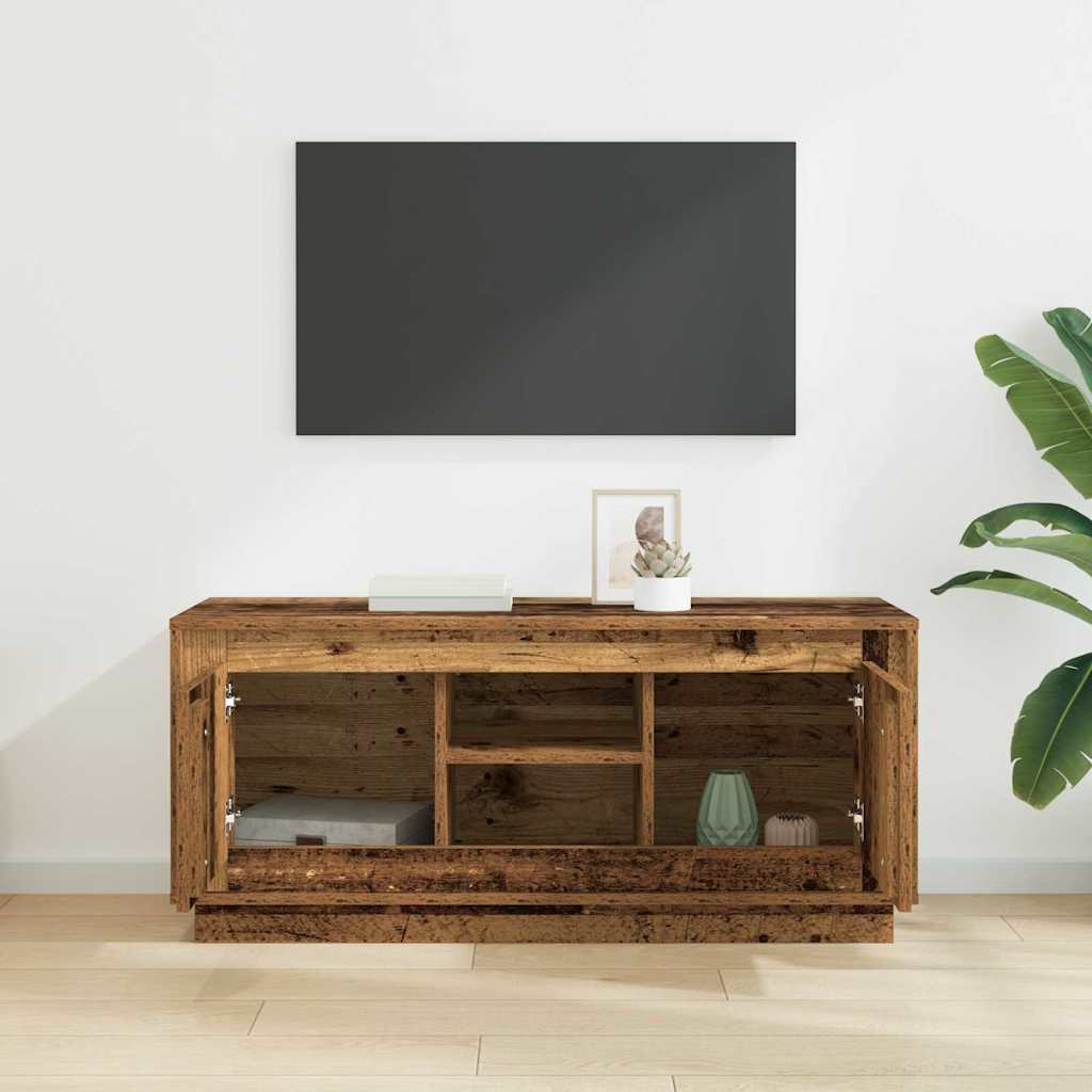 TV-Schränk 102 x 35 x 45 cm Altholz Holzwerkstoff