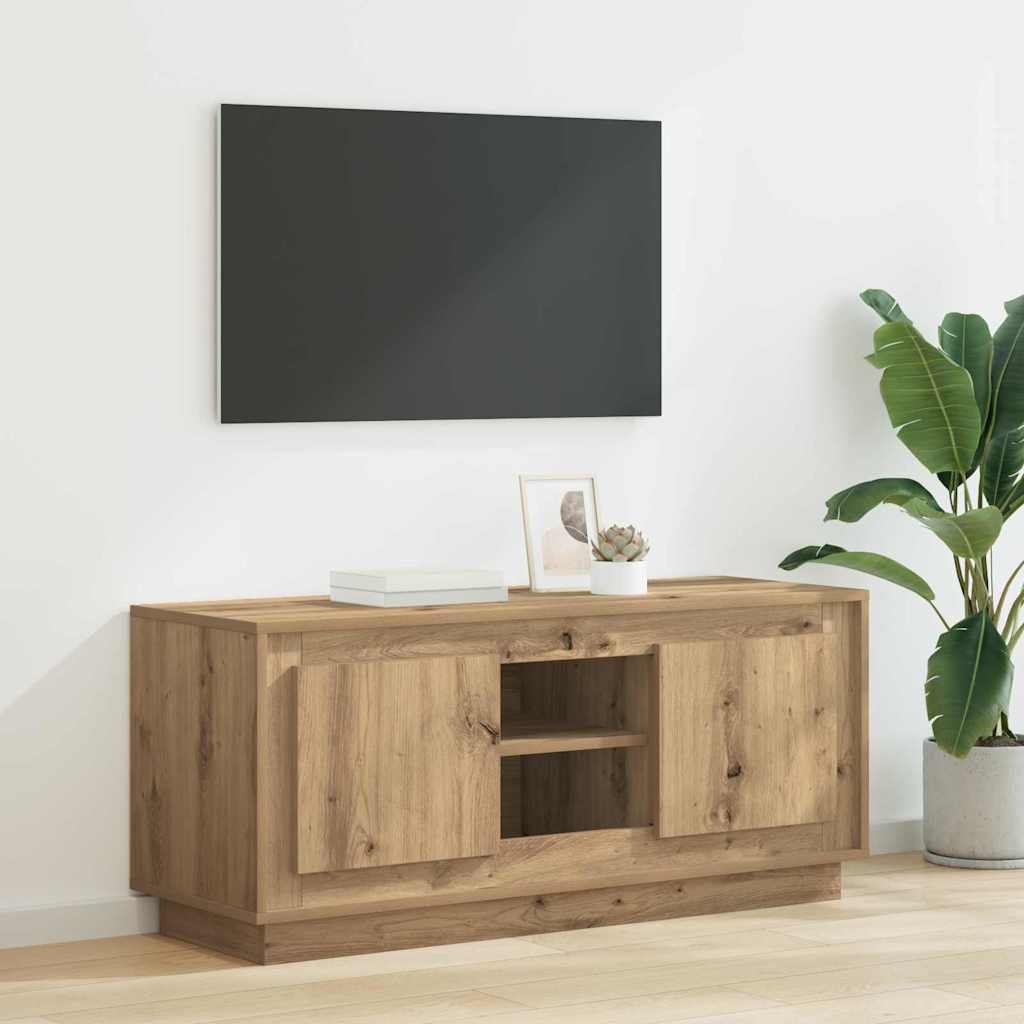 TV-Schränk 102 x 35 x 45 cm Artisan-Eiche Holzwerkstoff