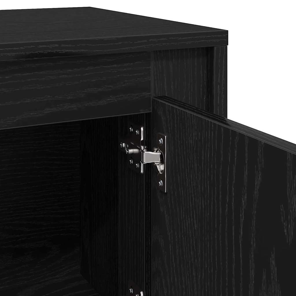 TV-Schränk 102 x 35 x 45 cm Schwarz Eichen-Optik Holzwerkstoff