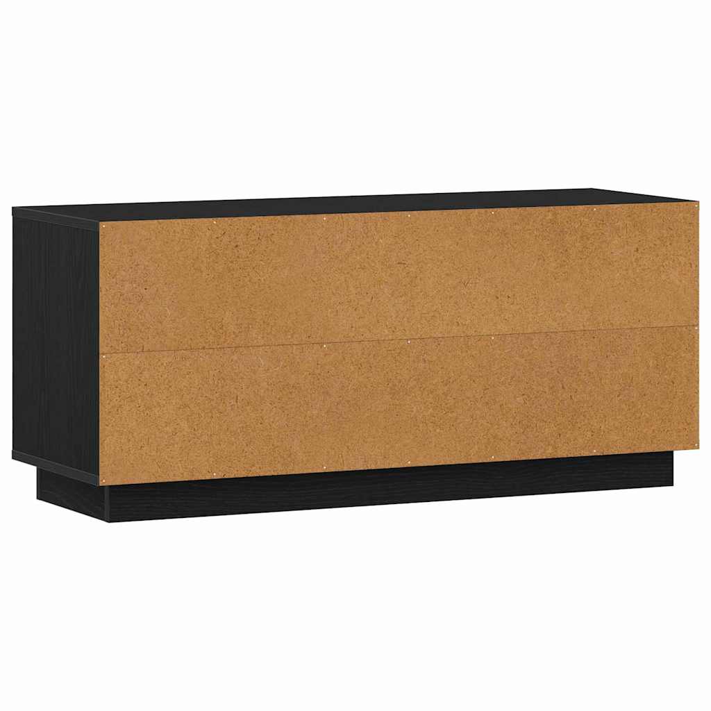 TV-Schränk 102 x 35 x 45 cm Schwarz Eichen-Optik Holzwerkstoff