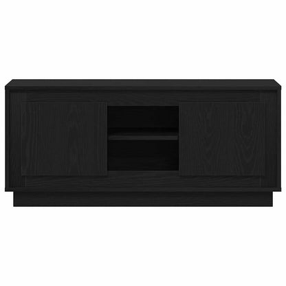TV-Schränk 102 x 35 x 45 cm Schwarz Eichen-Optik Holzwerkstoff