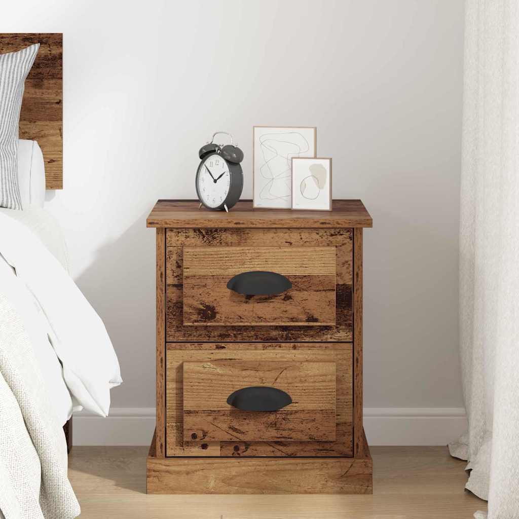 Nachttisch Altholz 39 x 39 x 47,5 cm Holzwerkstoff