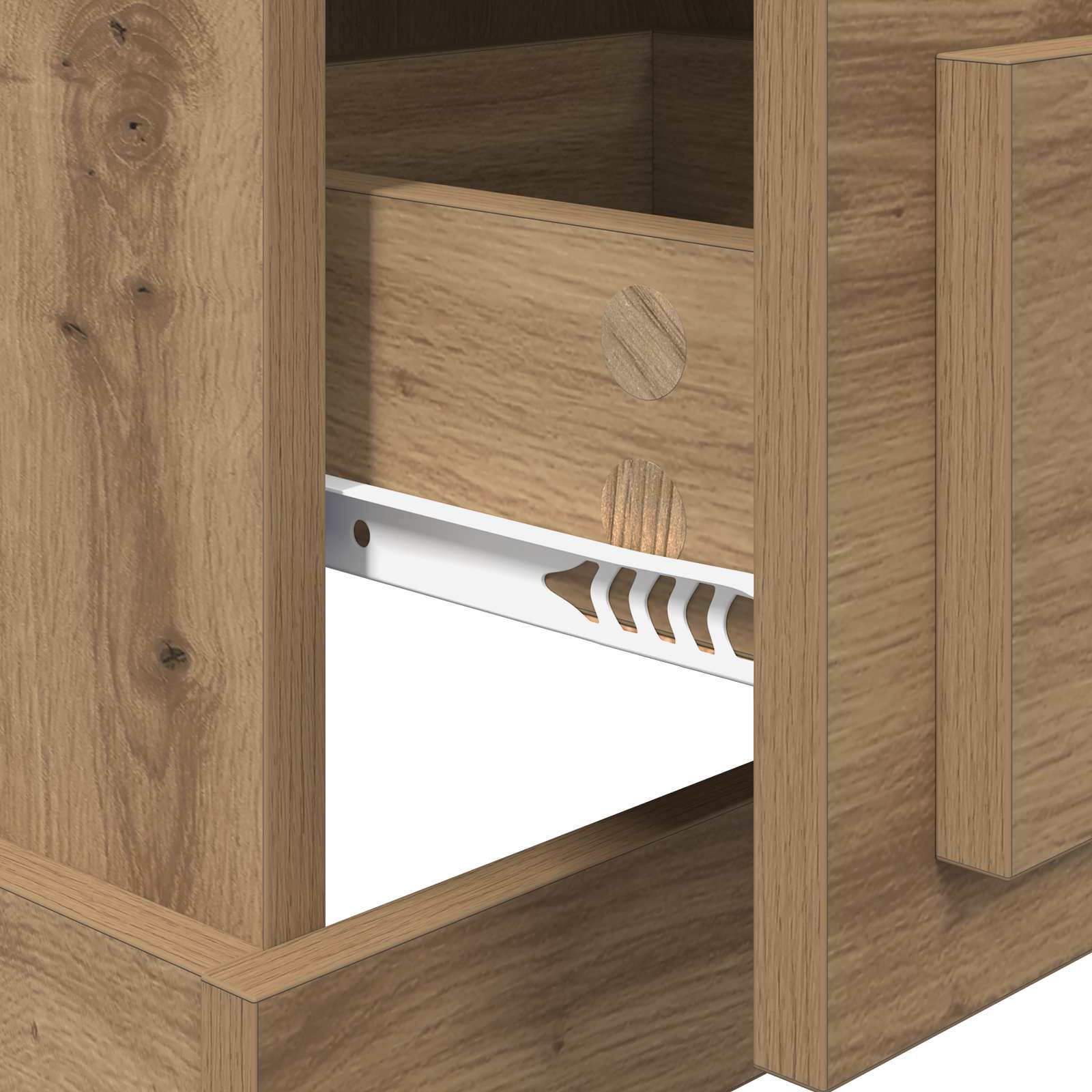Nachttisch Artisan-Eiche 39 x 39 x 67,5 cm Holzwerkstoff