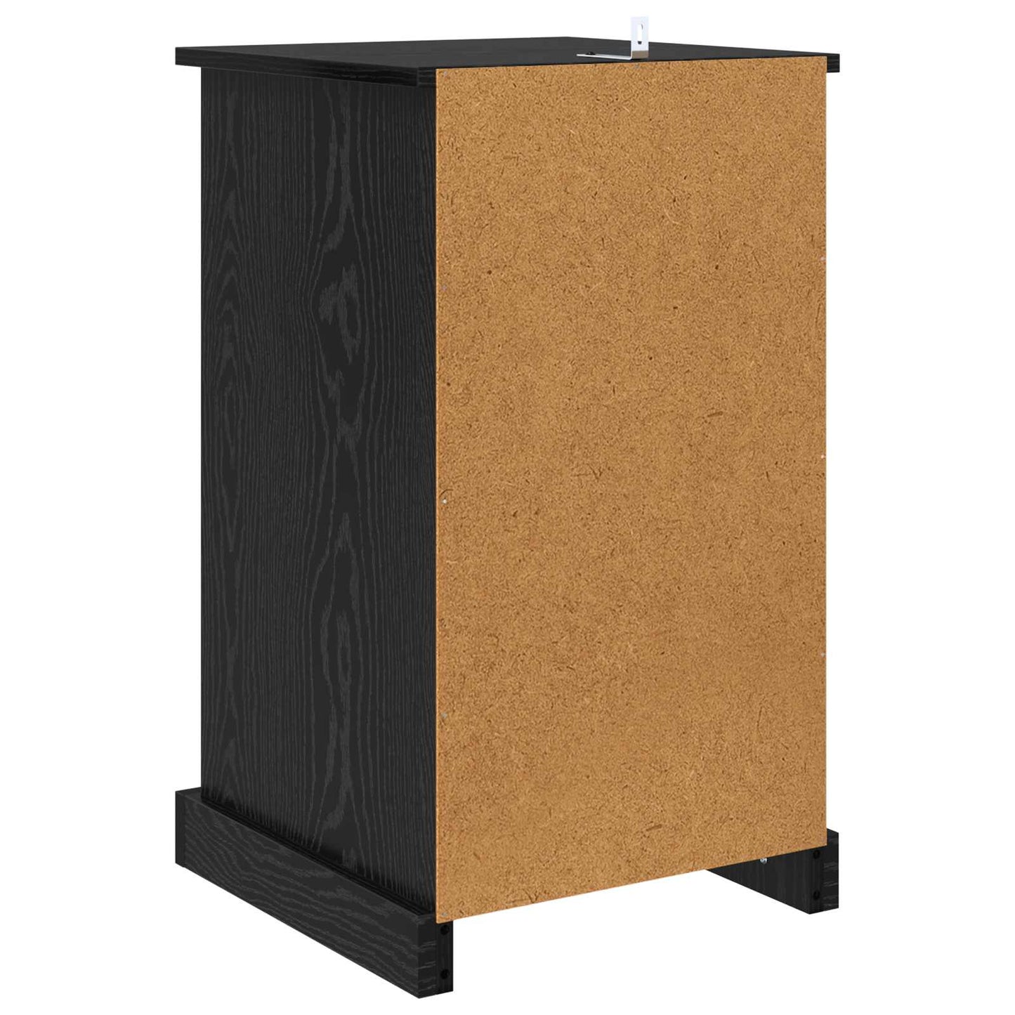 Nachttisch Schwarz Eichen-Optik 39 x 39 x 67,5 cm Holzwerkstoff