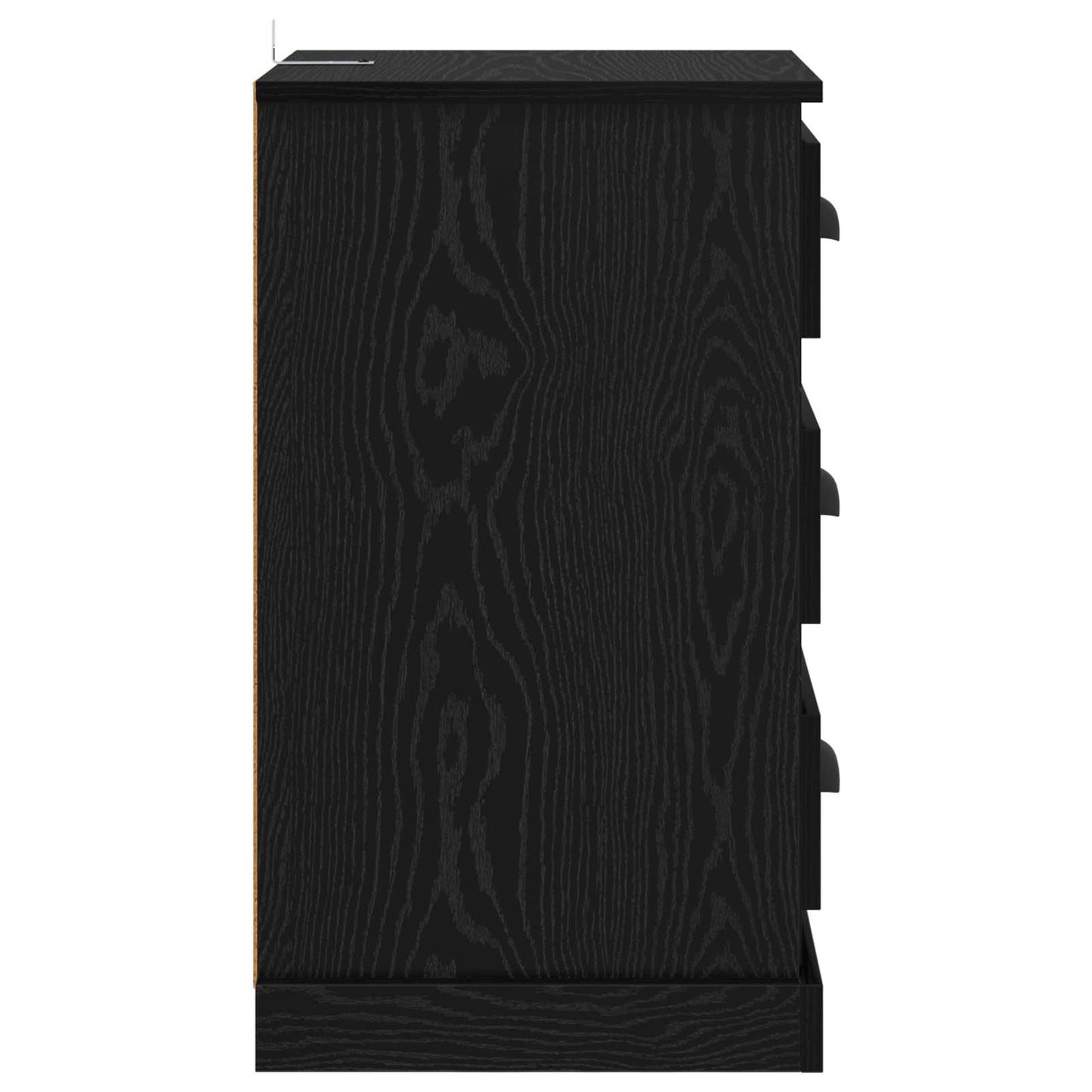 Nachttisch Schwarz Eichen-Optik 39 x 39 x 67,5 cm Holzwerkstoff