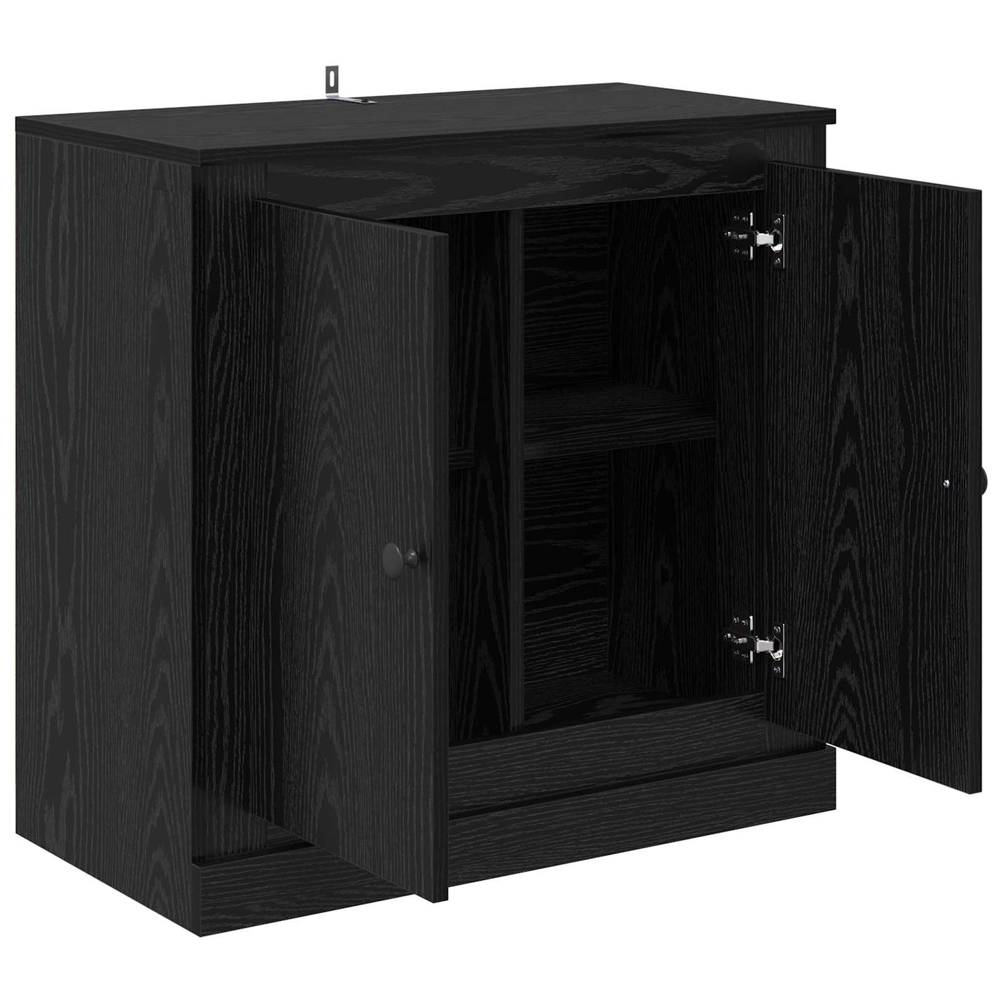 Sideboard 70 x 35,5 x 67,5 cm Schwarz Eichen-Optik