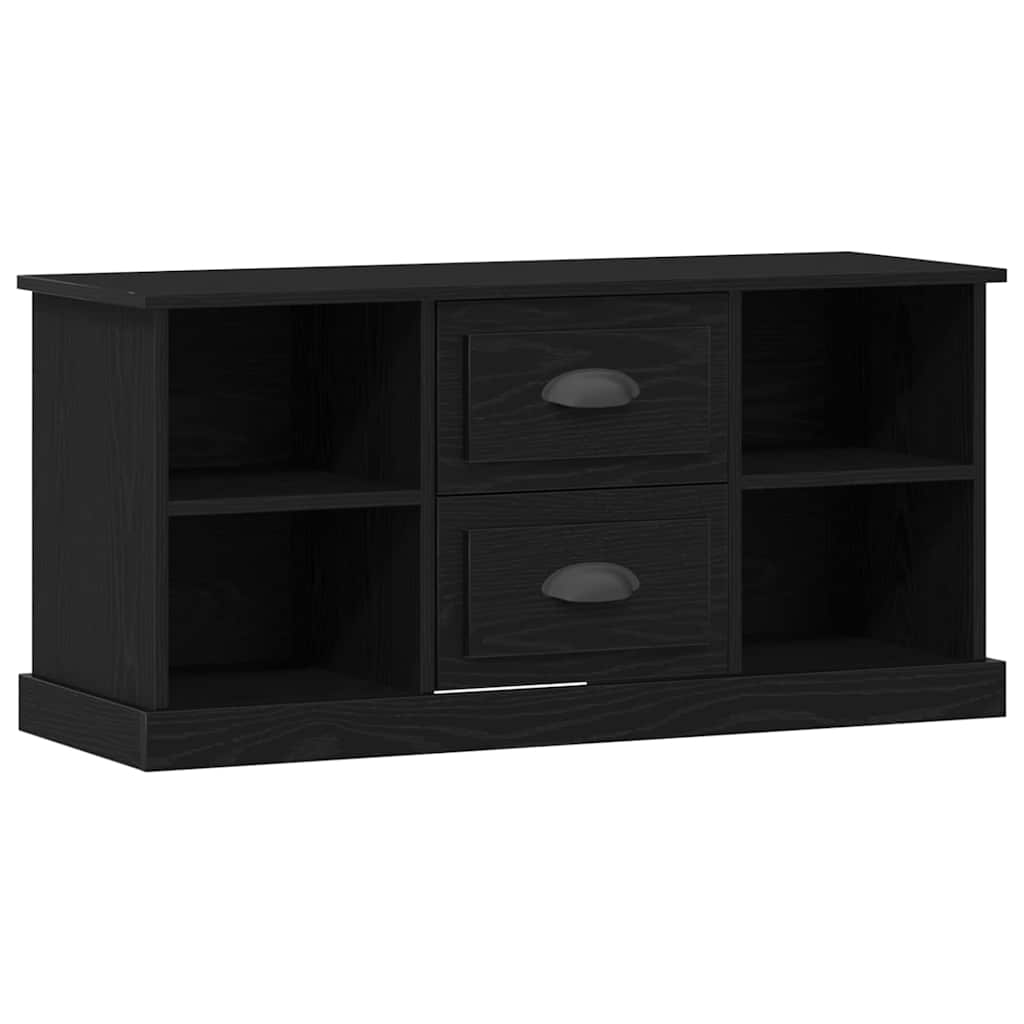 TV-Schränk 99,5 x 35,5 x 48 cm Schwarz Eichen-Optik