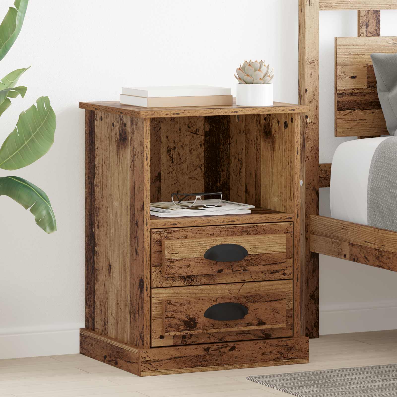 Nachttisch Altholz 36 x 43 x 60 cm Holzwerkstoff