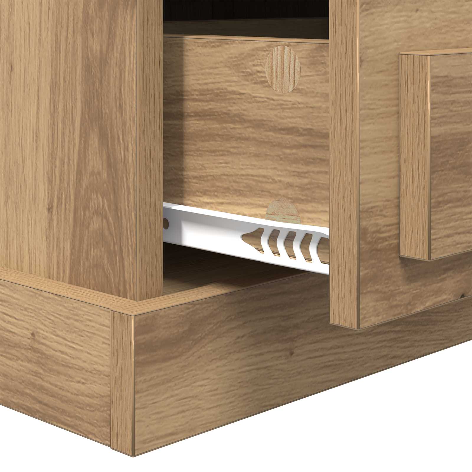 Nachttisch 2 stk. Artisan-Eiche 36 x 43 x 60 cm Holzwerkstoff