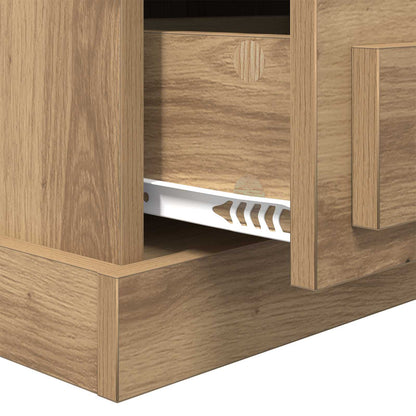 Nachttisch 2 stk. Artisan-Eiche 36 x 43 x 60 cm Holzwerkstoff