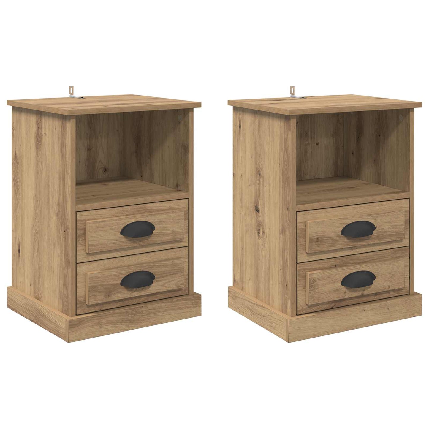 Nachttisch 2 stk. Artisan-Eiche 36 x 43 x 60 cm Holzwerkstoff