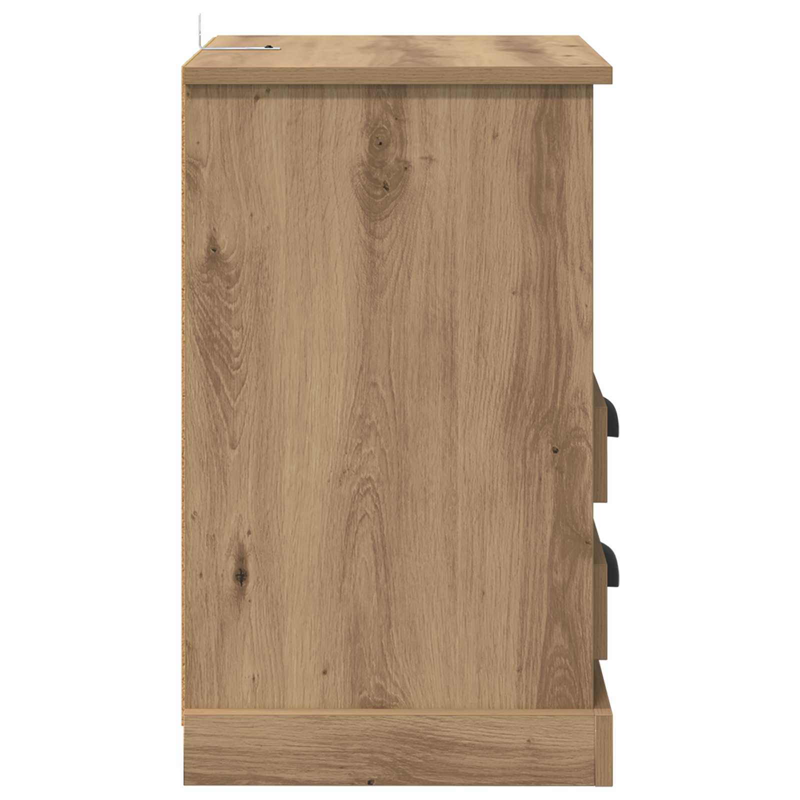 Nachttisch 2 stk. Artisan-Eiche 36 x 43 x 60 cm Holzwerkstoff