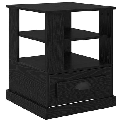 Nachttisch Schwarz Eichen-Optik 50 x 50 x 60 cm Holzwerkstoff