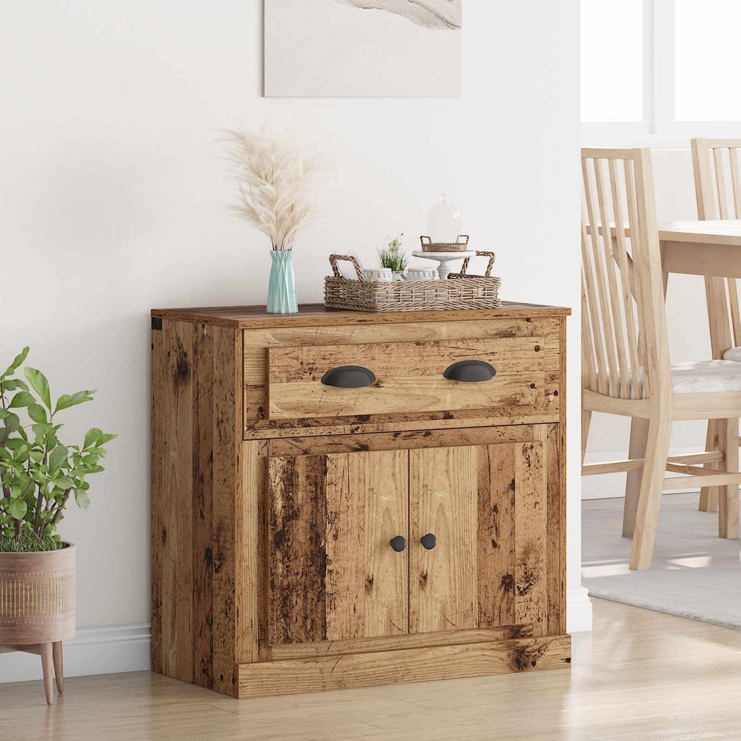 Highboard Altholz 70 x 35,5 x 67,5 cm Holzwerkstoff