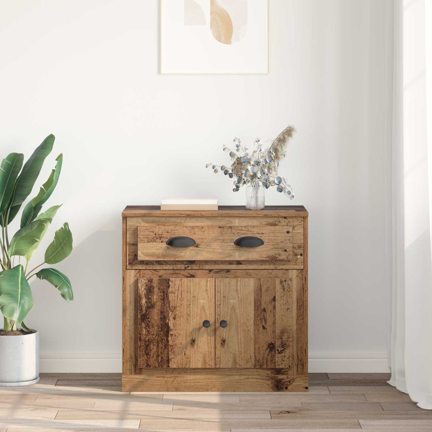 Highboard Altholz 70 x 35,5 x 67,5 cm Holzwerkstoff