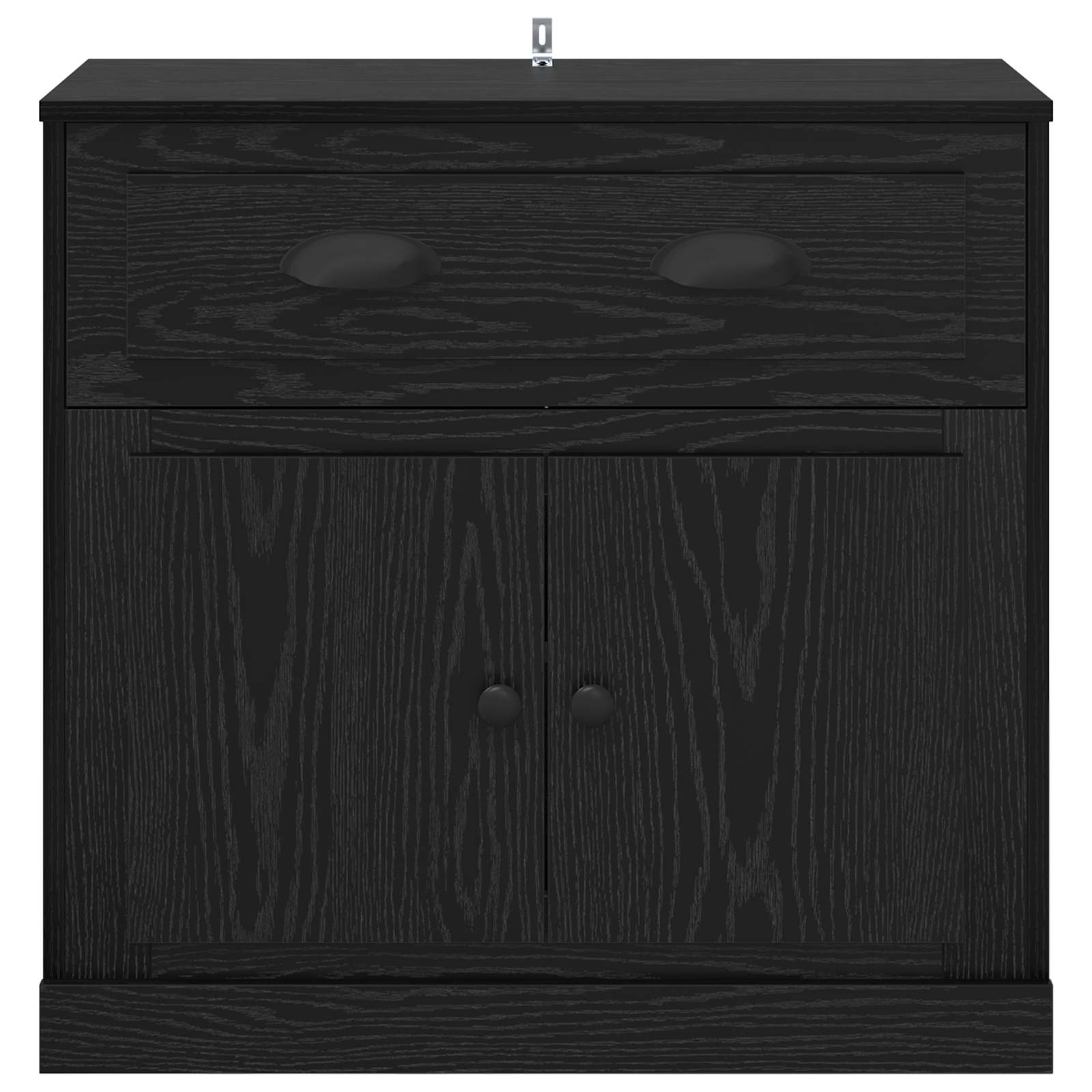 Highboard Schwarz Eichen-Optik 70 x 35,5 x 67,5 cm