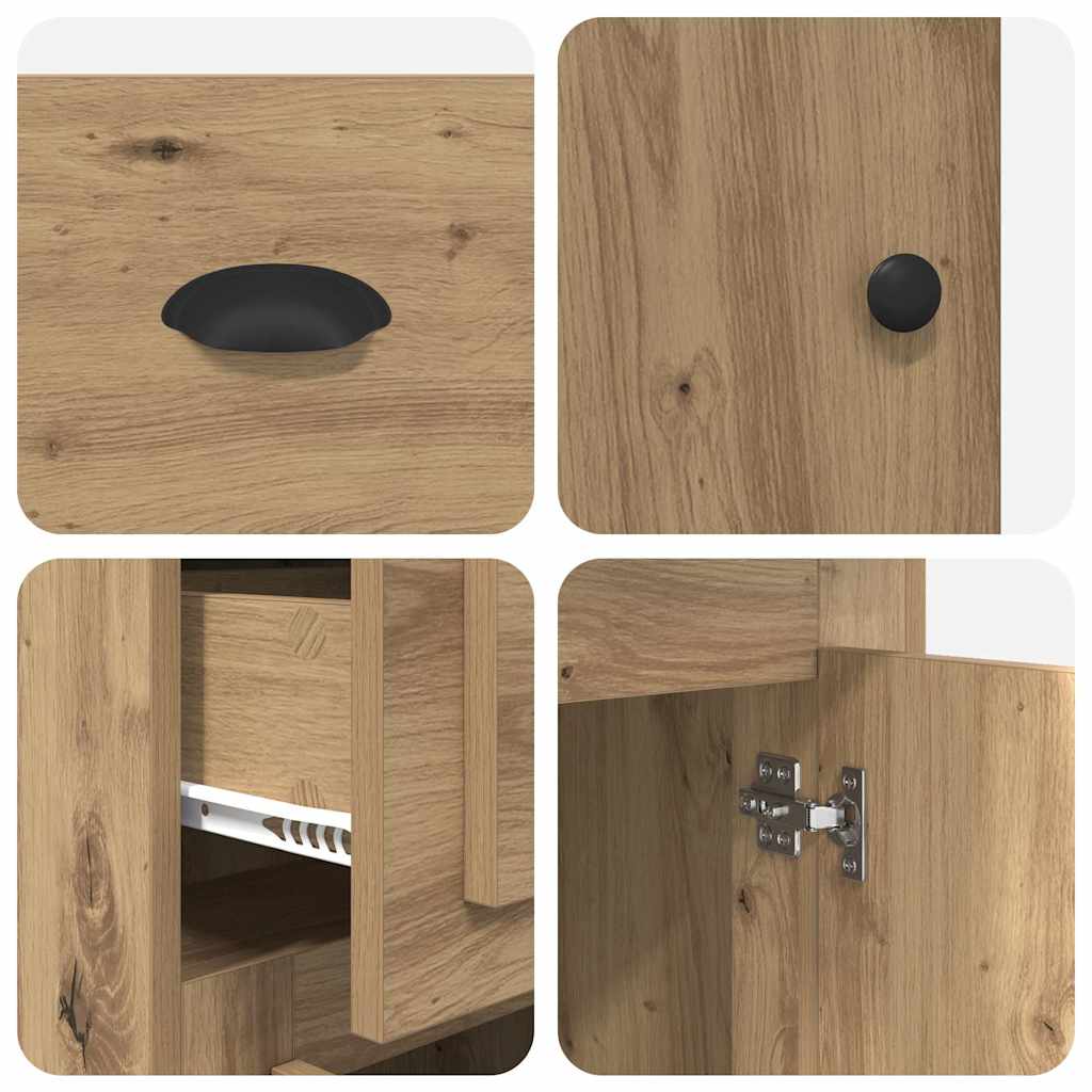Seitenschrank Artisan-Eiche 40 x 50 x 75 cm Holzwerkstoff