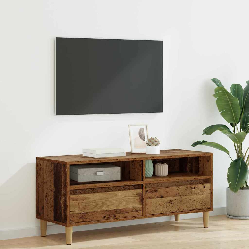 TV-Schränk 100 x 34,5 x 44,5 cm Altholz Holzwerkstoff