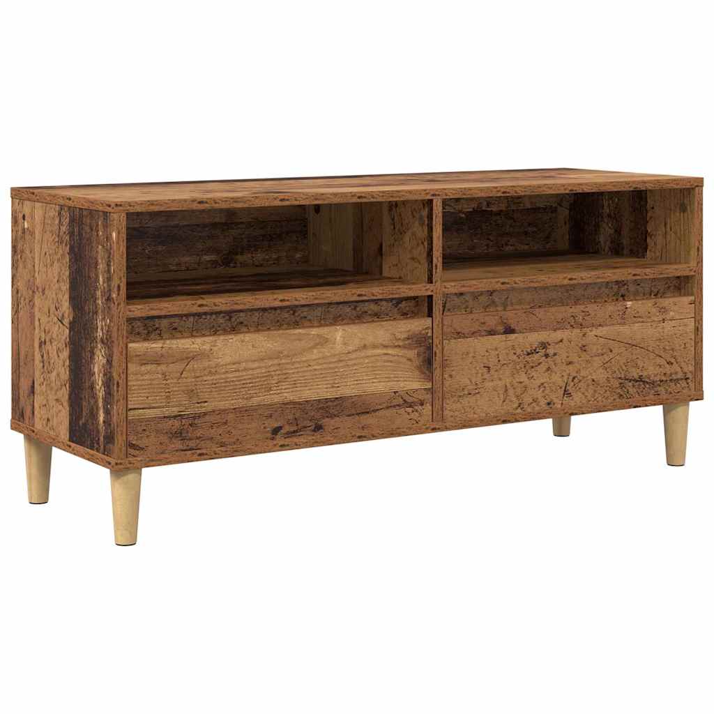 TV-Schränk 100 x 34,5 x 44,5 cm Altholz Holzwerkstoff