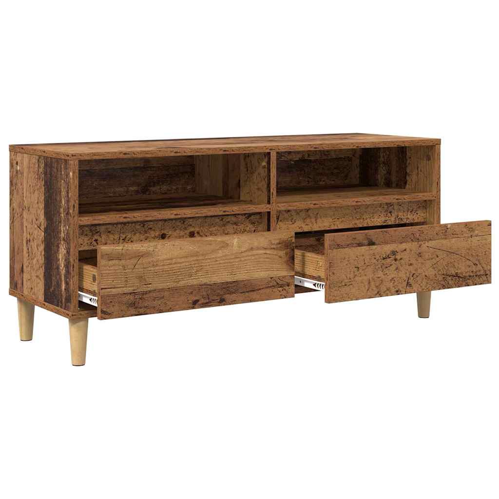 TV-Schränk 100 x 34,5 x 44,5 cm Altholz Holzwerkstoff