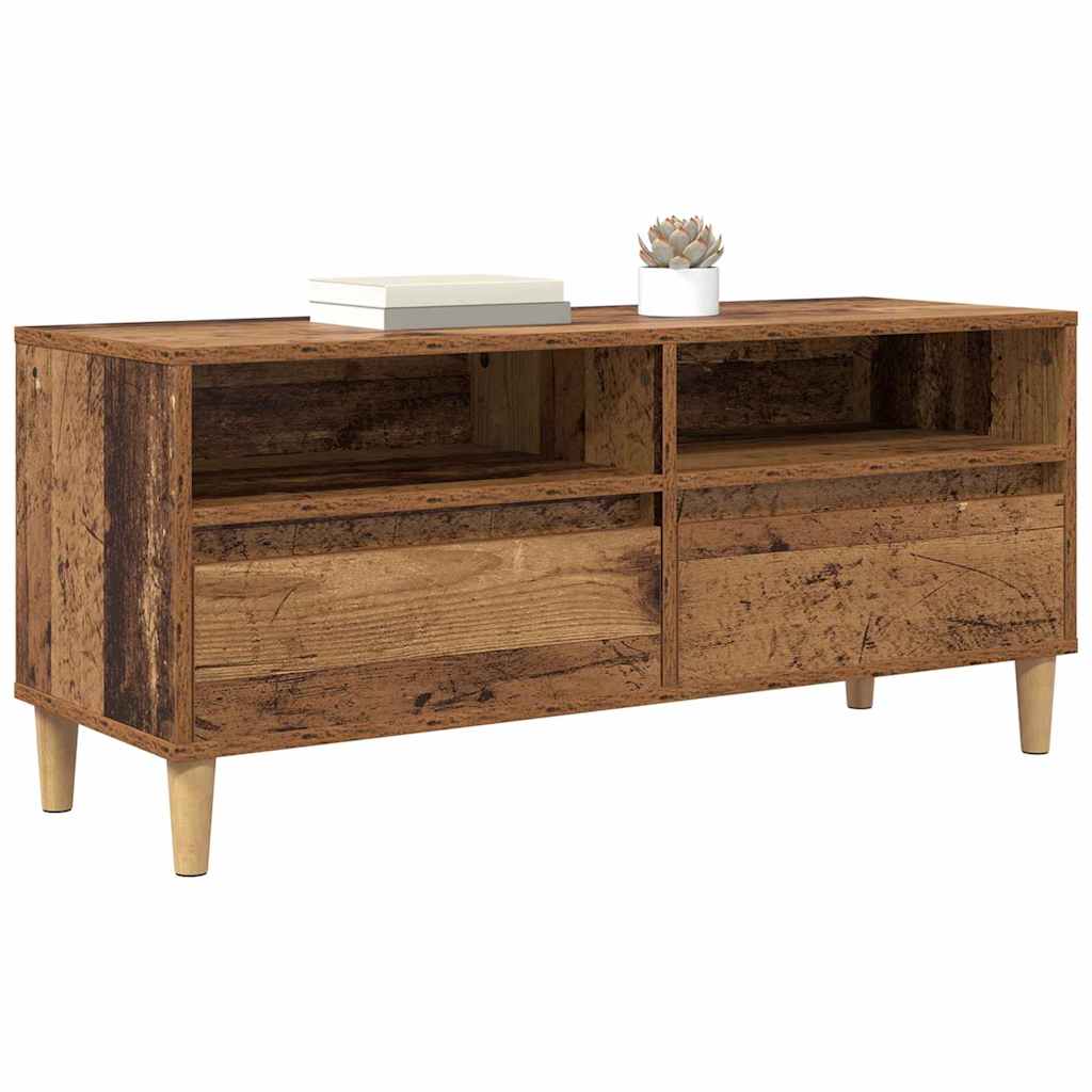 TV-Schränk 100 x 34,5 x 44,5 cm Altholz Holzwerkstoff