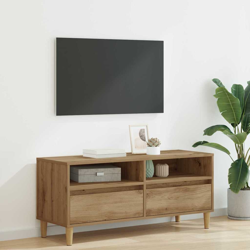 TV-Schränk 100 x 34,5 x 44,5 cm Artisan-Eiche Holzwerkstoff