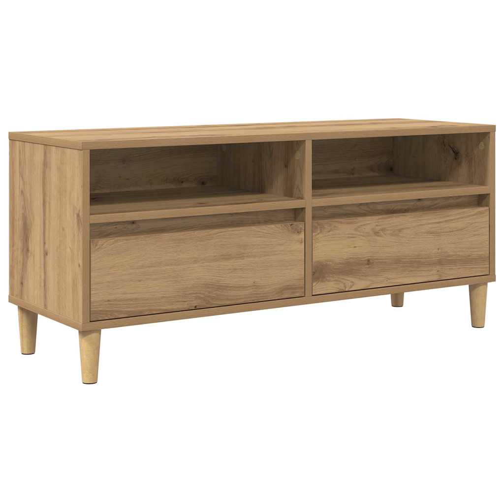 TV-Schränk 100 x 34,5 x 44,5 cm Artisan-Eiche Holzwerkstoff