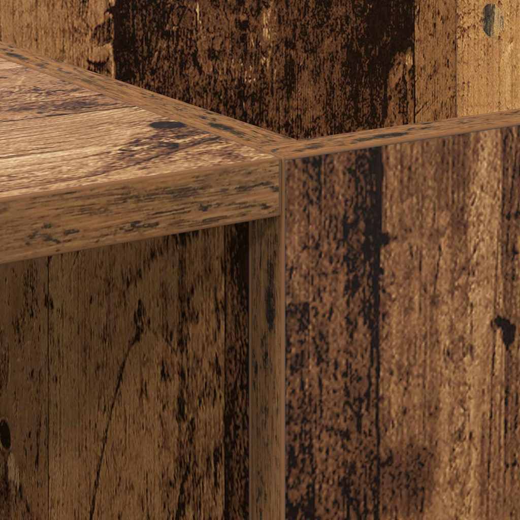 Schallplattenschrank Altholz 121 x 38 x 48 cm Holzwerkstoff