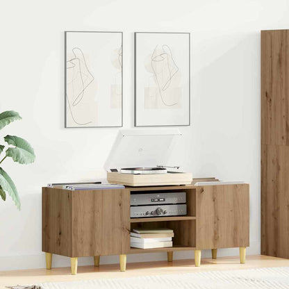 Schallplattenschrank 121 x 38 x 48 cm Holzwerkstoff