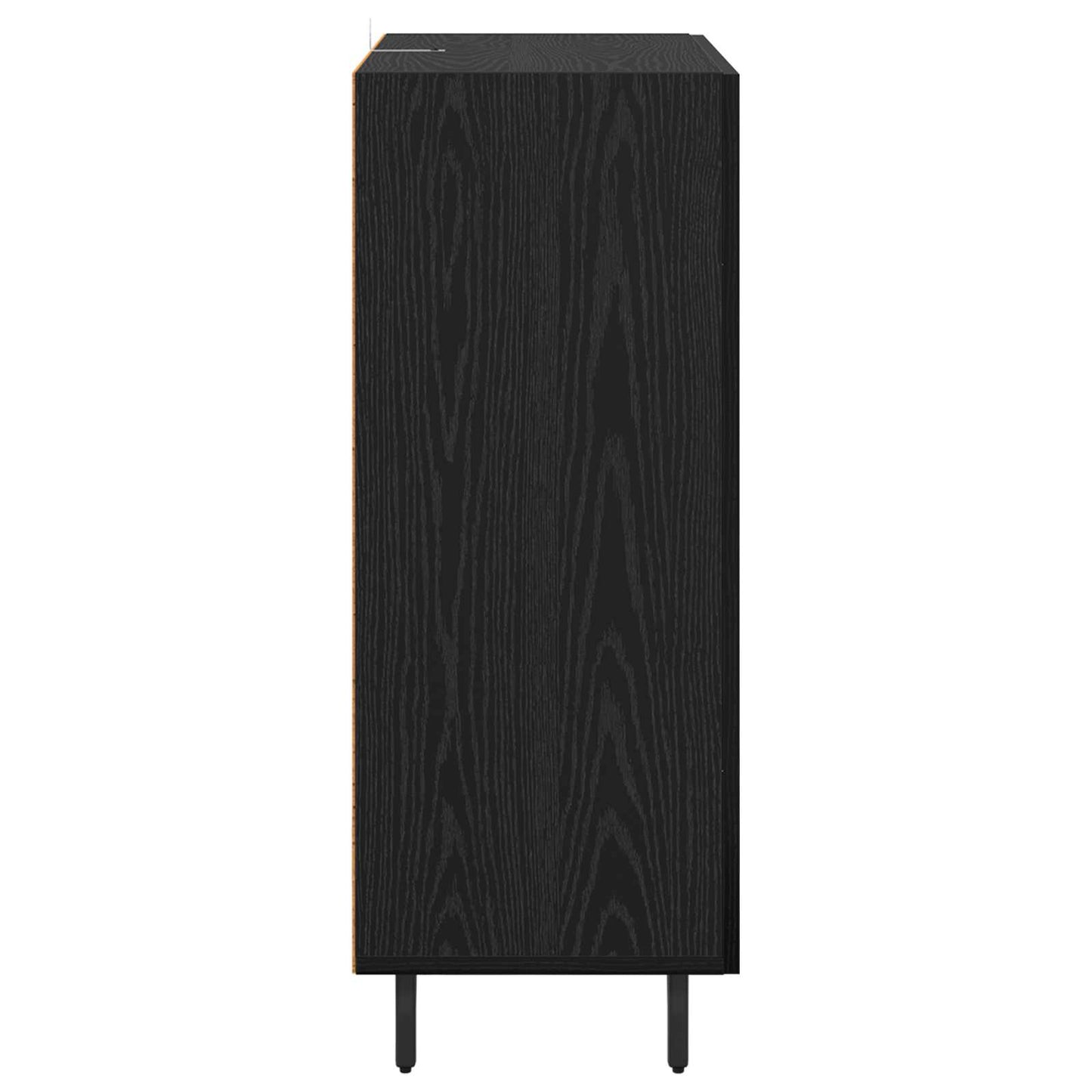 Sideboard Schwarz Eichen-Optik 69,5 x 34 x 90 cm Holzwerkstoff